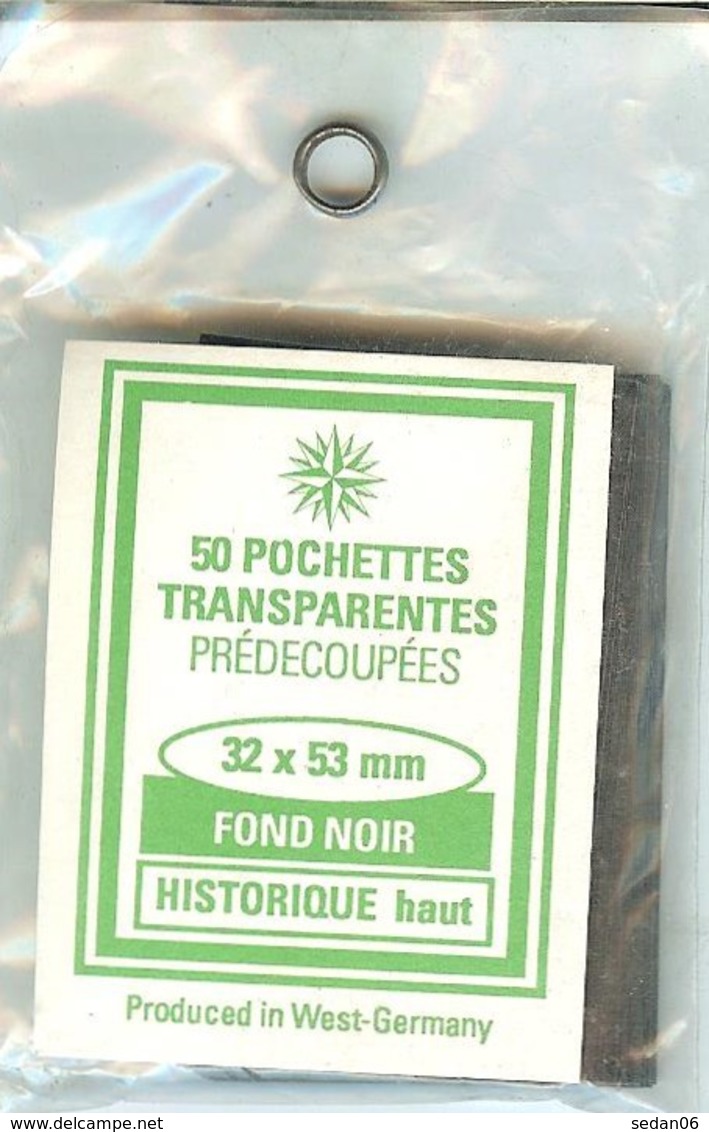 RDV - Pochettes 32x53 Fond Noir (simple Soudure) - Bandes Cristal