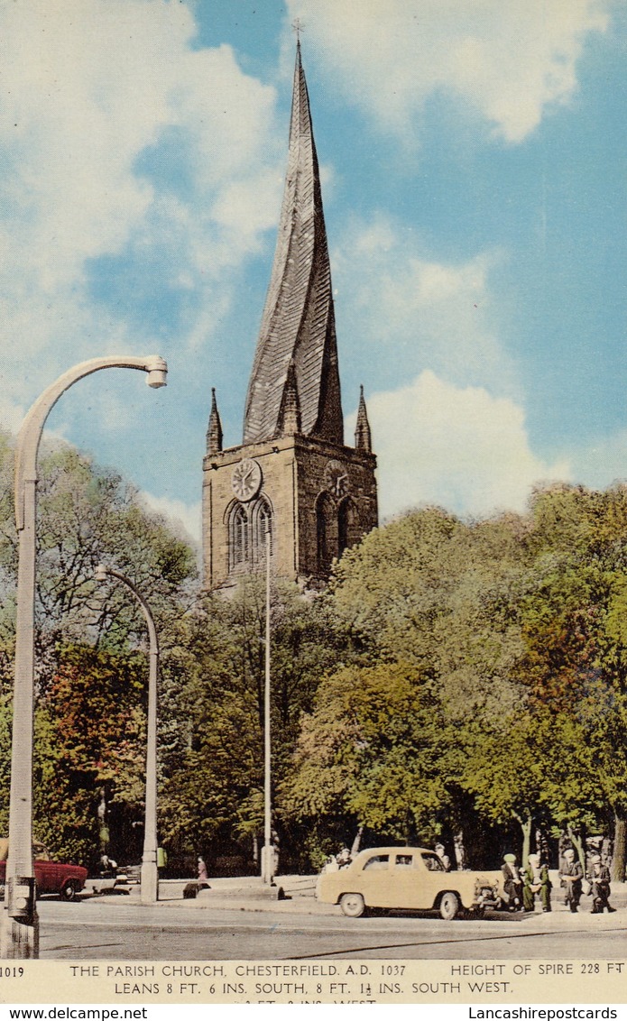 Postcard The Parish Church Chesterfield My Ref  B13969 - Derbyshire