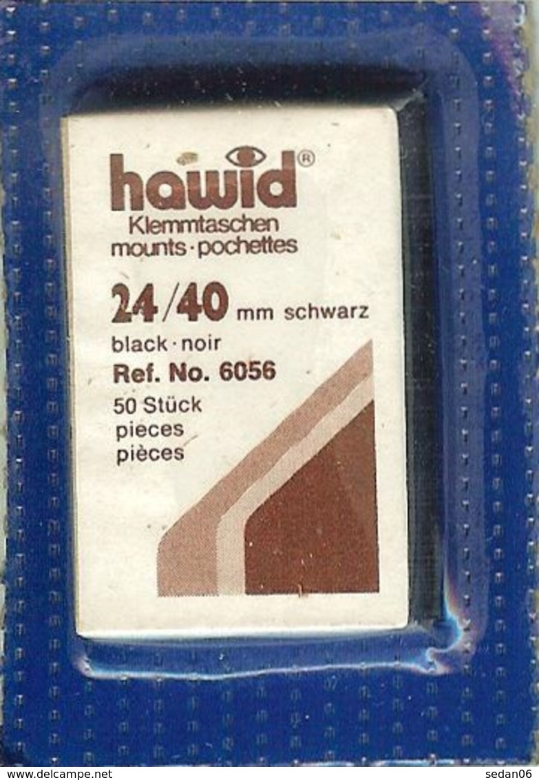 Hawid - Pochettes 24x40 Fond Noir (simple Soudure) - Bandes Cristal