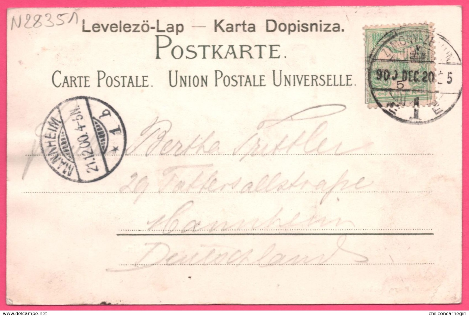 Litho - Gruss Aus Semlin - Hauptplatz - Apotheek - Pharmacie - Eglise - Animée - Edit. JOHANN PULYO - 1900 - Serbie