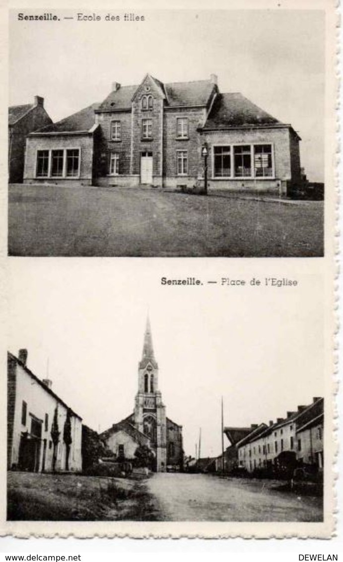 Senzeilles, Ecole Des Filles Et Place De L'eglise (2) - Cerfontaine