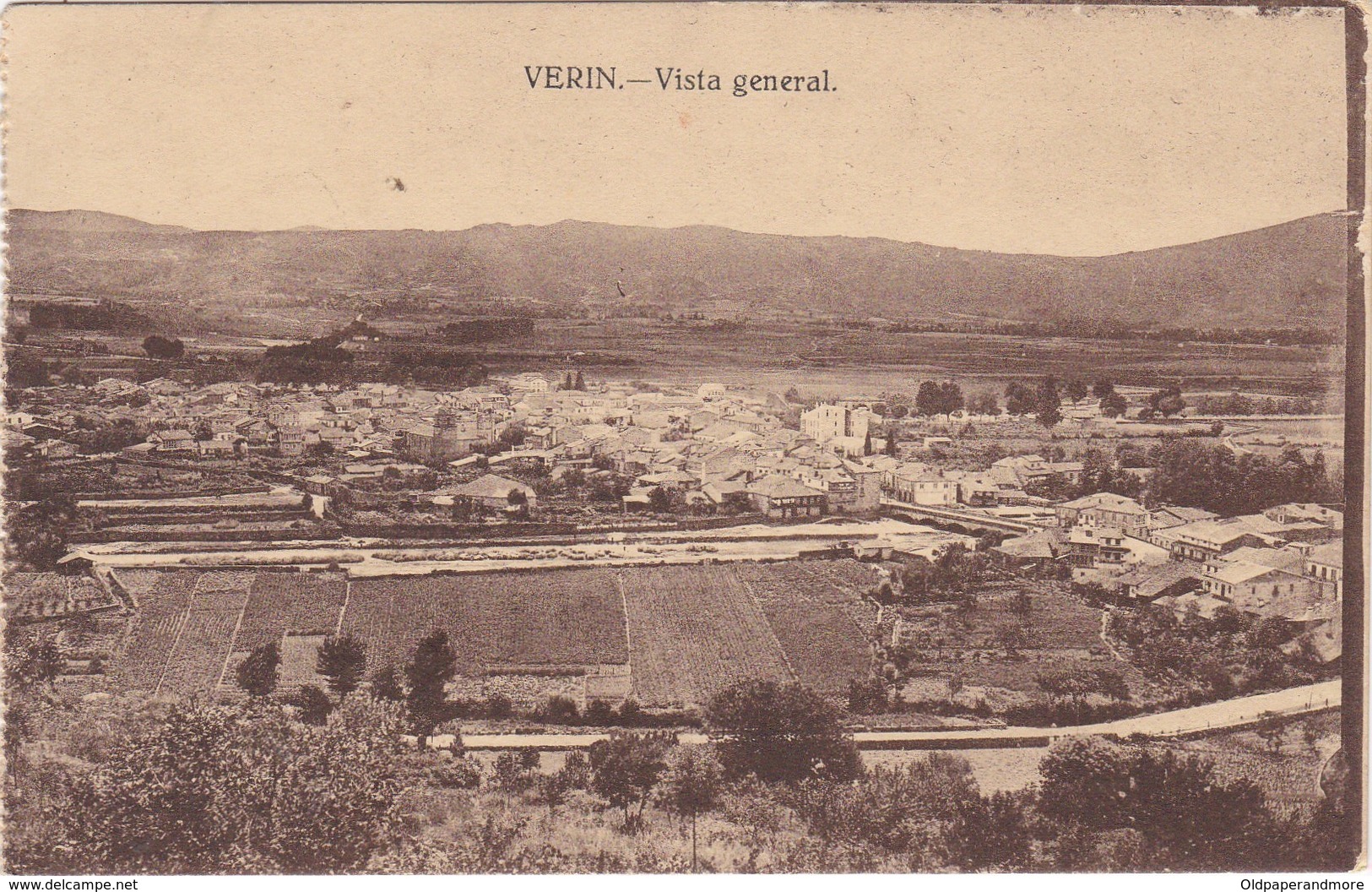 POSTCARD SPAIN ESPAÑA - GALICIA - ORENSE - VERIN - VISTA GENERAL - Orense