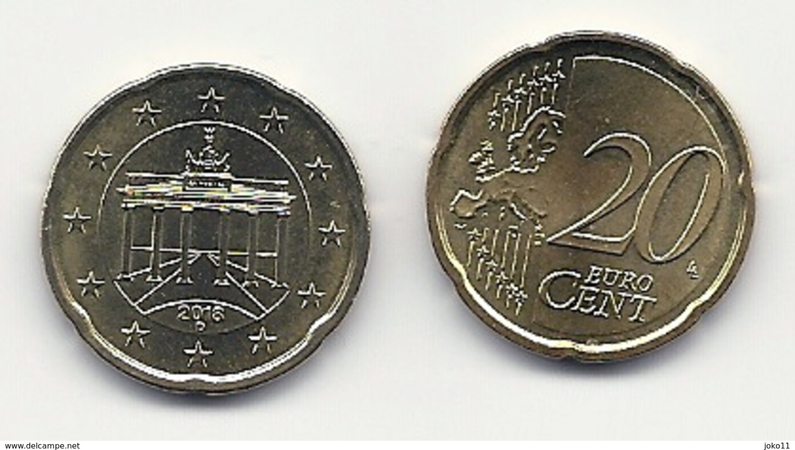 20 Cent, 2018,  Prägestätte (D),  Vz, Sehr Gut Erhaltene Umlaufmünzen - Germania