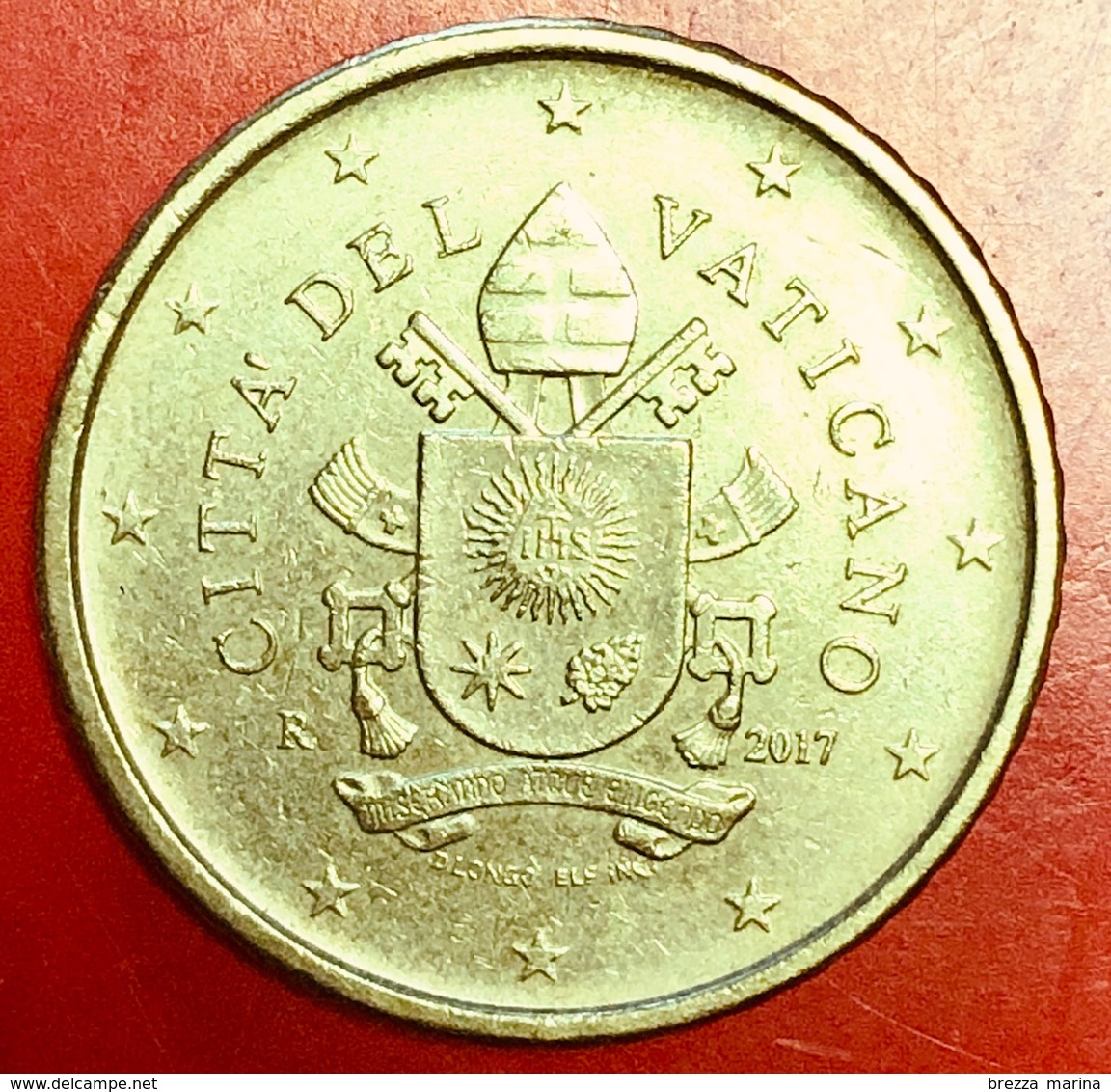 VATICANO - 2017 - Moneta - Stemma Papa Francesco - Euro - 0.50 Cent. - Vatican