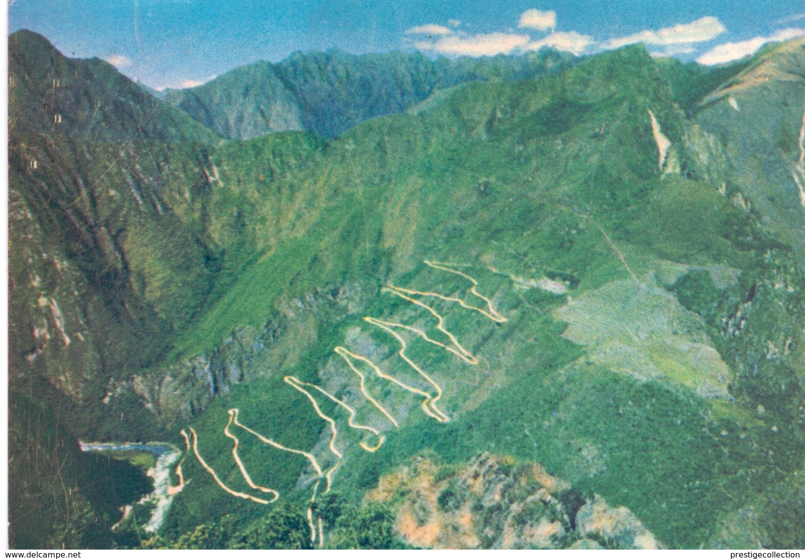 PERU POST CARD AEREO MACHUPICCHU 1966 (FEB201342) - Perù