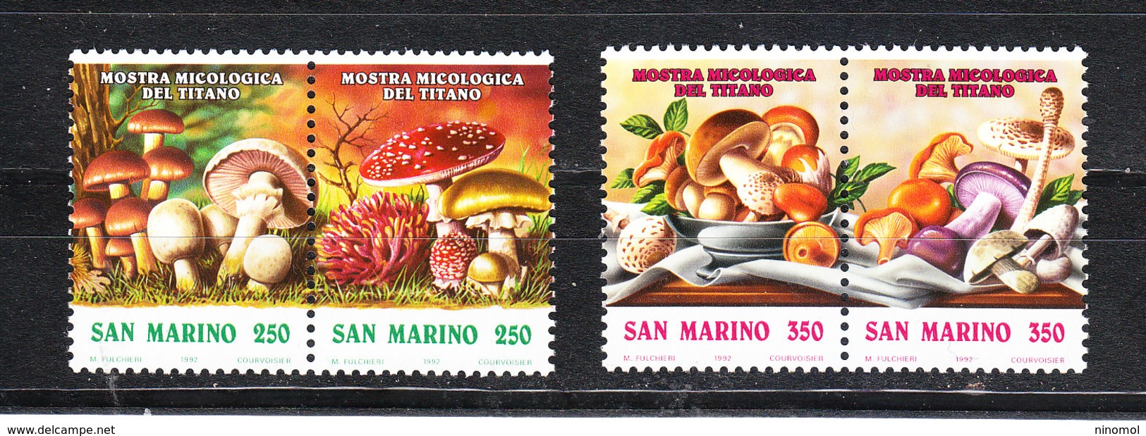 San Marino  - 1992. Funghi. Mushrooms. Complete Set - Funghi