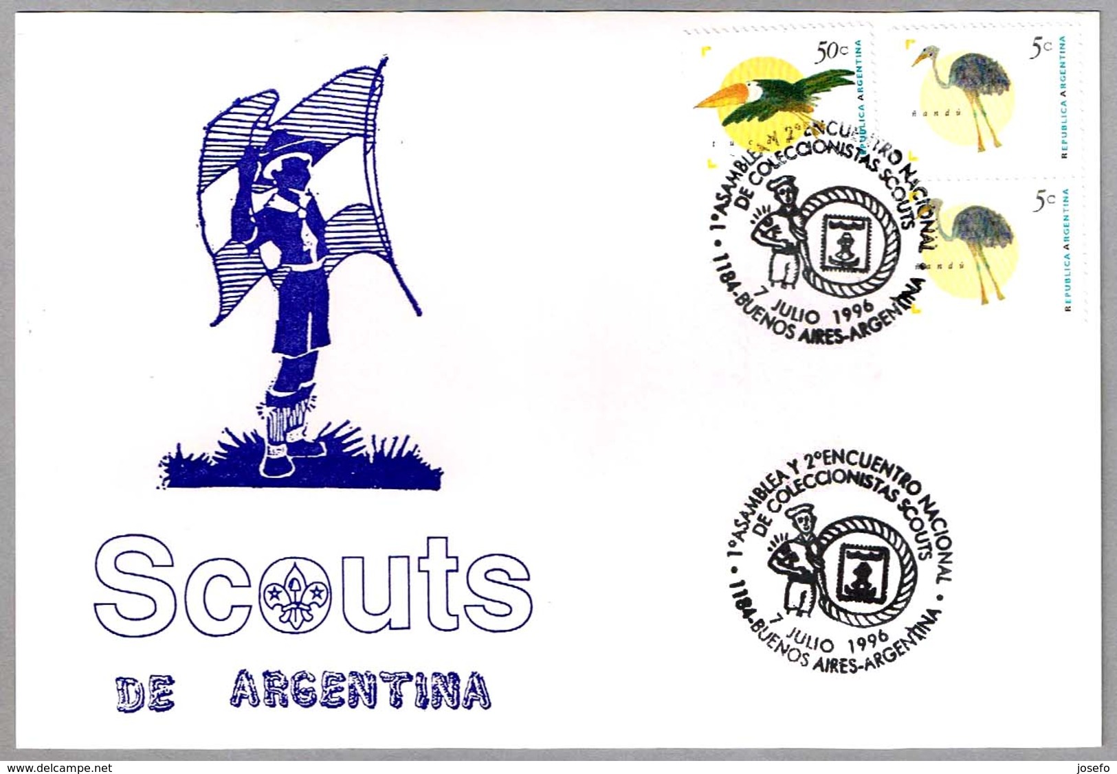 ENCUENTRO NACIONAL DE COLECCIONISTAS SCOUTS. Buenos Aires, Argentina, 1996 - Brieven En Documenten