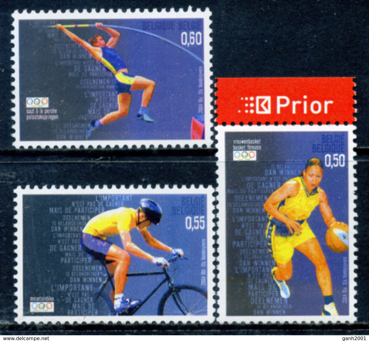 Belgium 2004 Bélgica / Olympic Games Athens MNH Juegos Olímpicos Atenas Olympische Spiele / 2457  38-46 - Ete 2004: Athènes