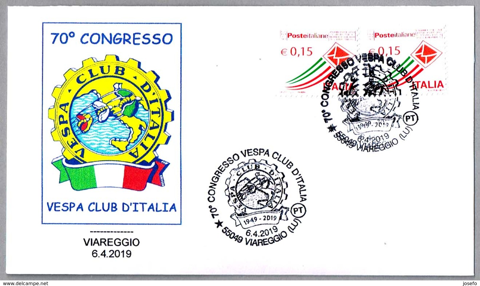 60 CONGRESO VESPA CLUB DE ITALIA - Moto. Viareggio, Lucca, 2019 - Motos