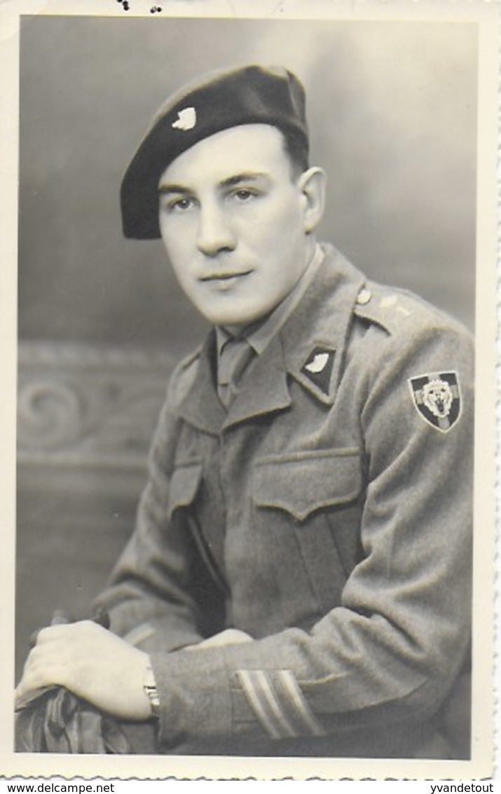 Carte Postale Photo. Militaire Belge. Jambes. Namur.  Chasseur Ardennais. - Autres & Non Classés