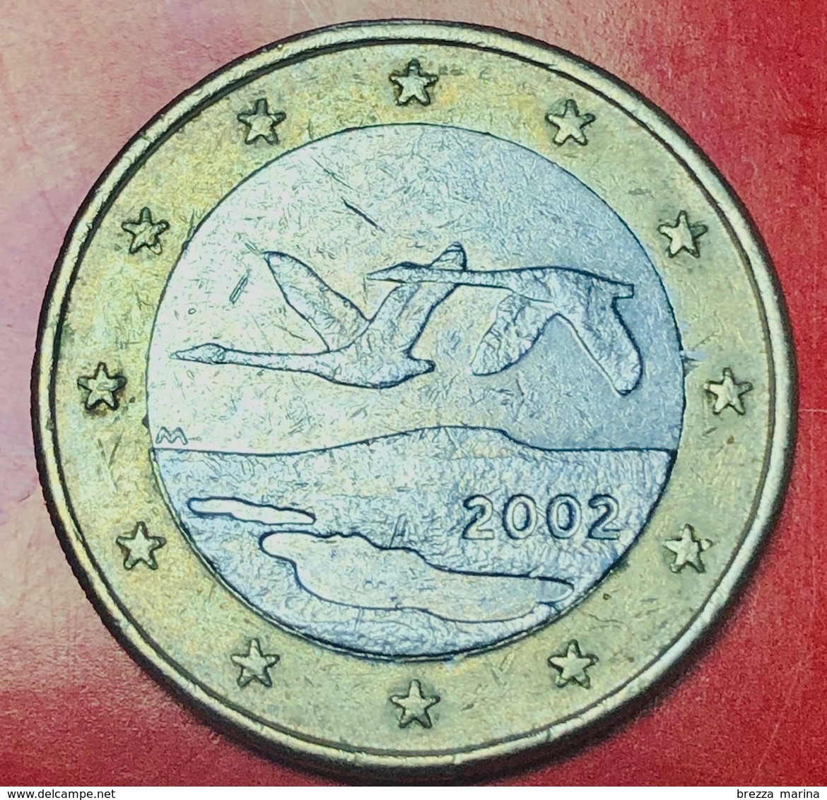 FINLANDIA - 2002 - Moneta - Due Cigni In Volo - Euro - 1.00 - Finlandia