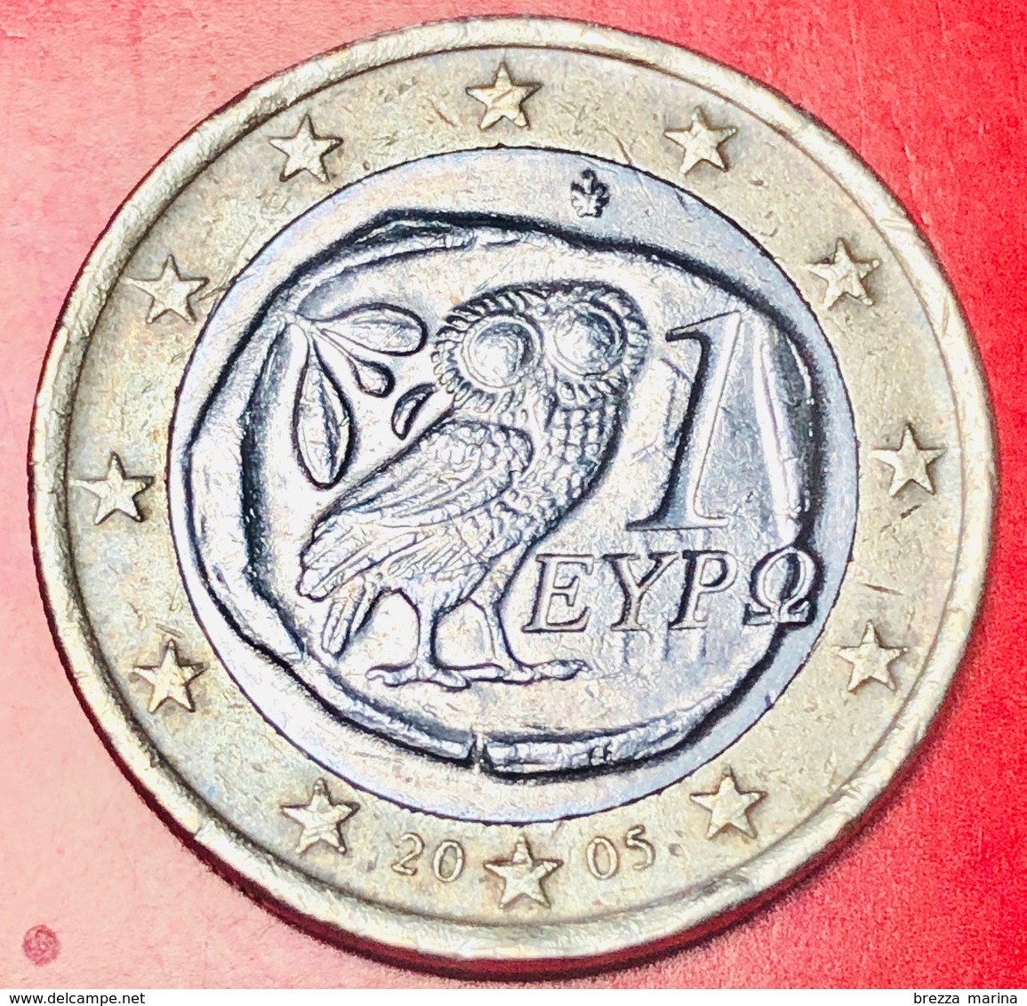 GRECIA - 2005 - Moneta - Civetta - Euro - 1.00 - Grecia