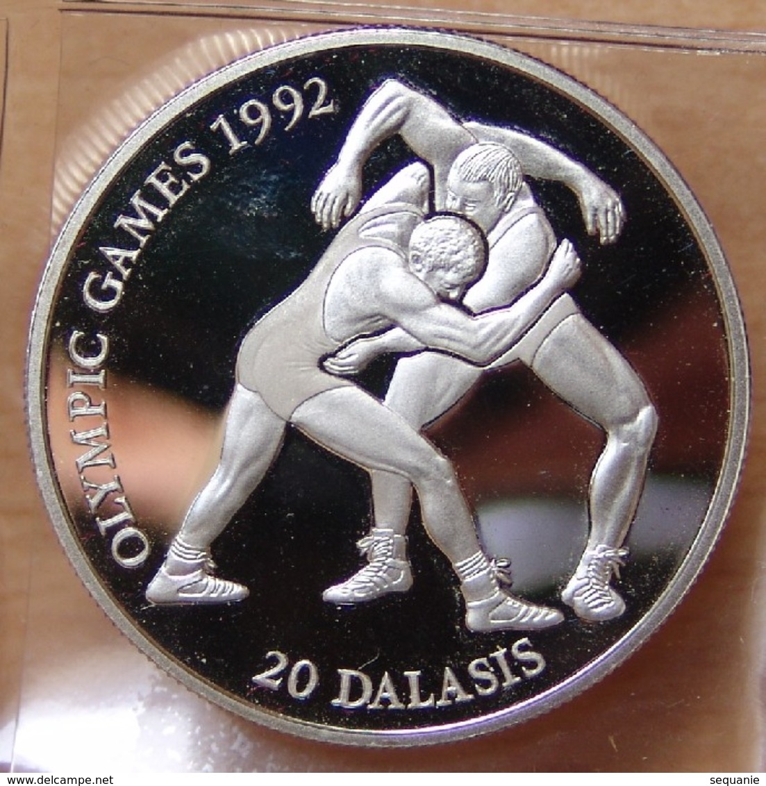 GAMBIE 20 Dalasis 1993 Olympic Games 1992 Argent - Gambie