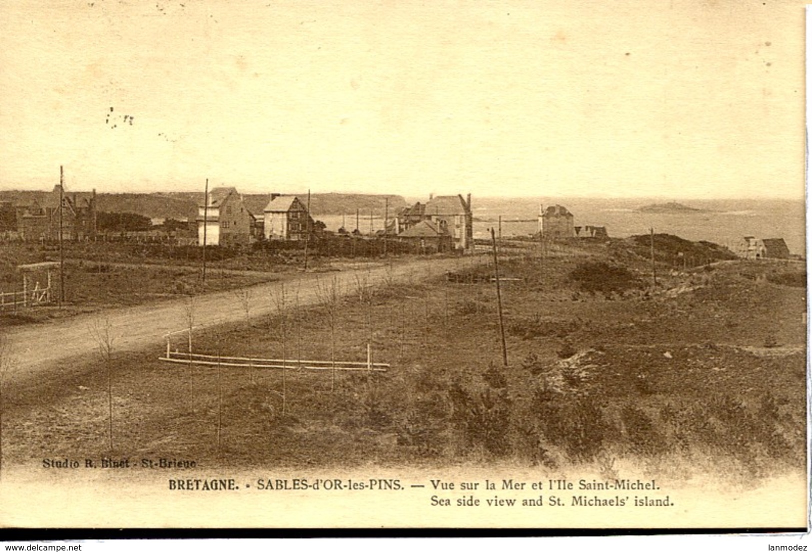 Dpt 22 Sables D Or Les Pins Vue Sur La Mer Et L Ile St-Michel Ed Binet - Autres & Non Classés