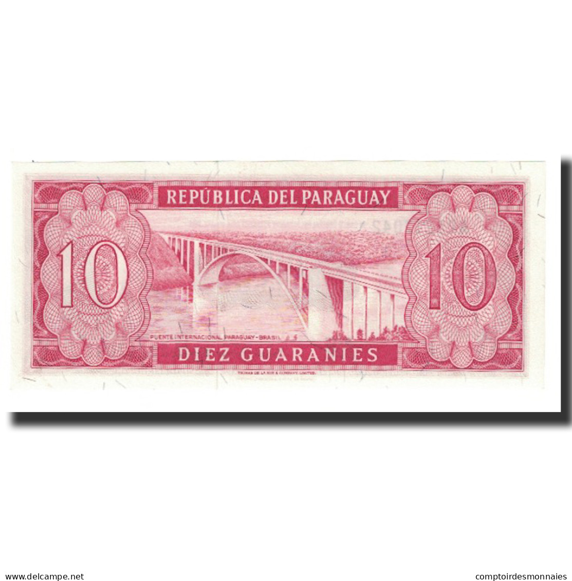 Billet, Paraguay, 10 Guaranies, 1952, 1952-03-25, KM:196a, NEUF - Paraguay