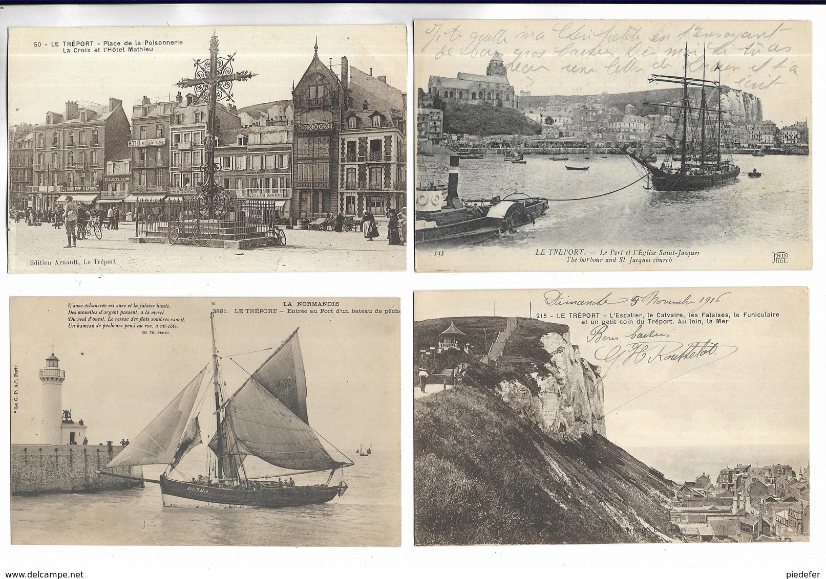 76 - Lot De 20 Cartes Postales Différentes De La Ville LE TREPORT ( Seine-Maritime ) - Toutes Scannées - Le Treport