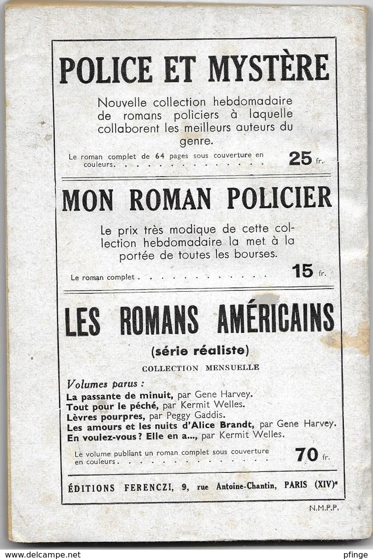 La Dernière Mort De Marc Bigle Par Gustave Gailhard - Le Verrou N°10- Ferenczi - - Ferenczi