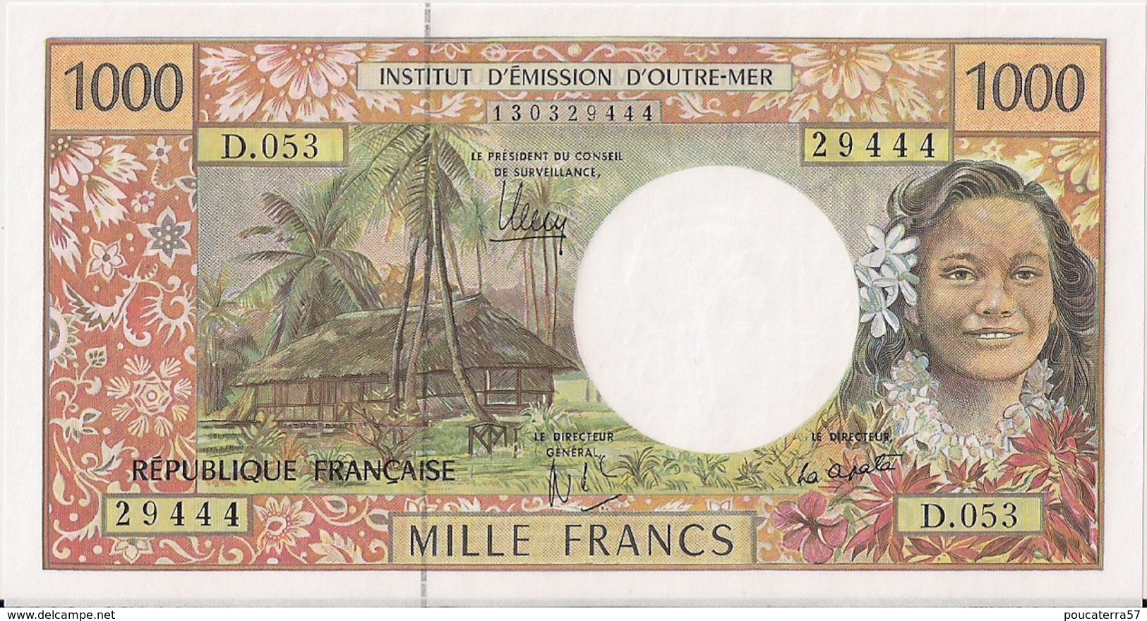 FRANCE-PACIFIC=N/D     1000  FRANCS      P-2      UNC - Französisch-Pazifik Gebiete (1992-...)