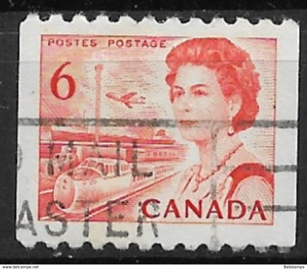 Canada 1969. Scott #468A (U) Transpostation, Train, Ship, Plane  (Complete Issue) - Rollen