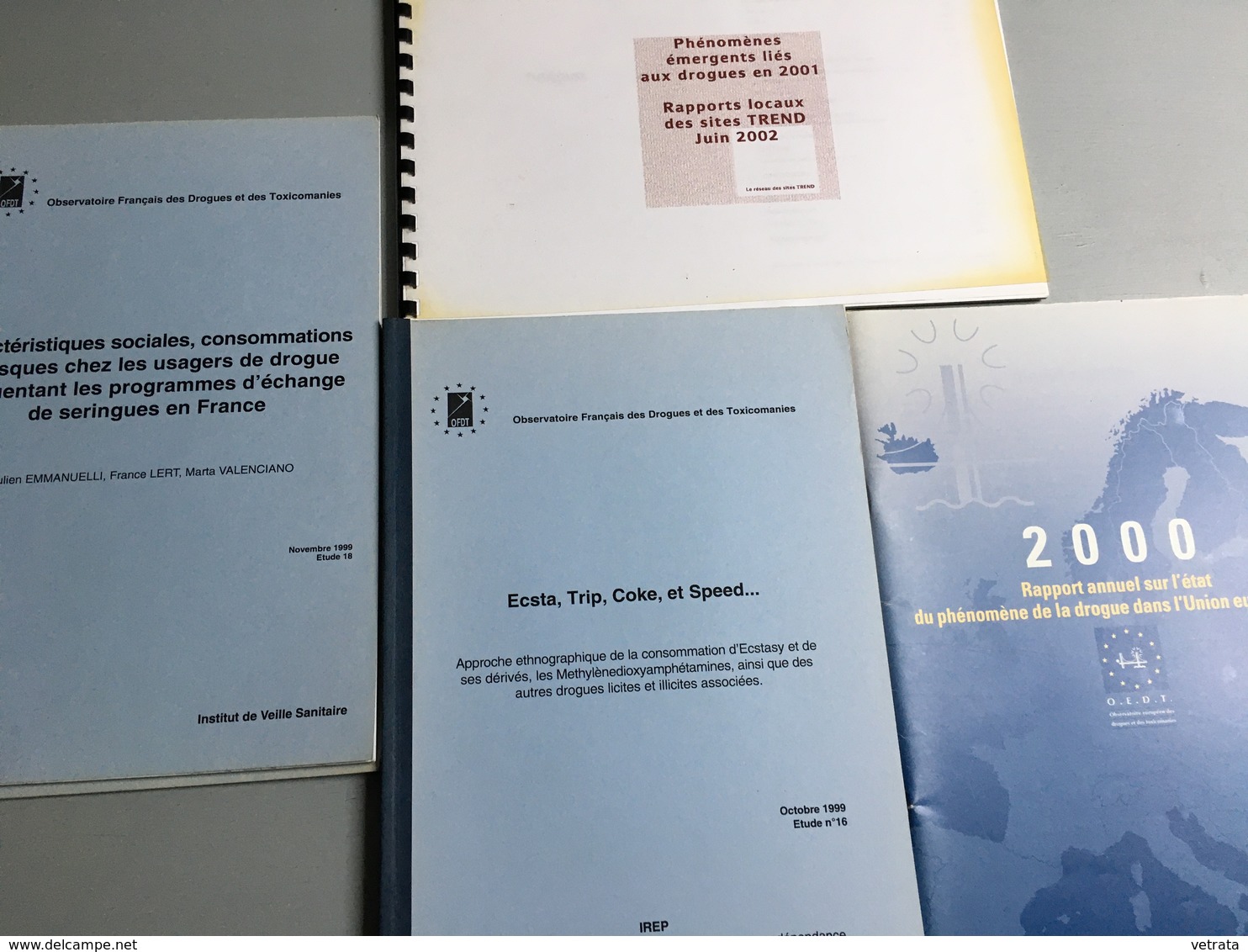 Toxicomanie/Usages De Drogues :  6 Documents (dont 3 Rapports De L’Observatoire Français Des Drogues & Des Toxicomanies) - Médecine & Santé