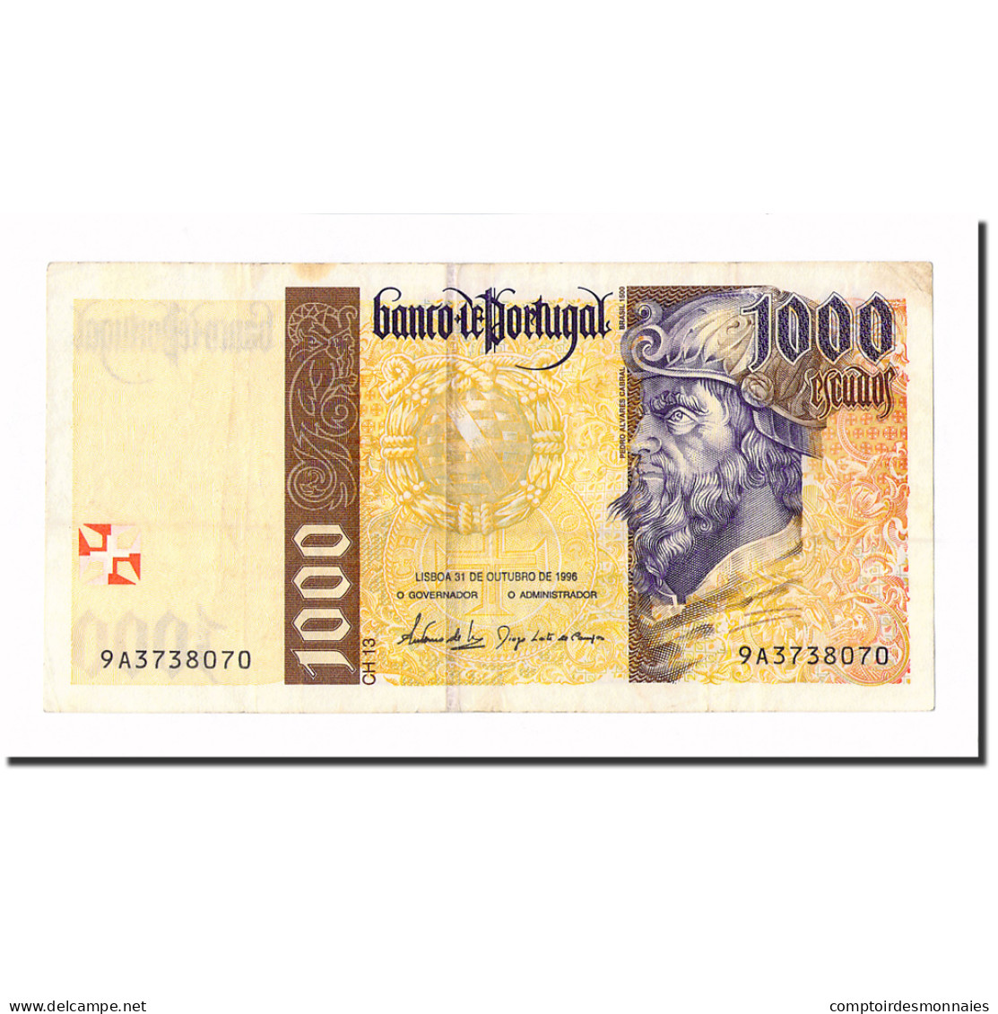 Billet, Portugal, 1000 Escudos, 1996, 1996-10-31, KM:188b, SUP - Portugal