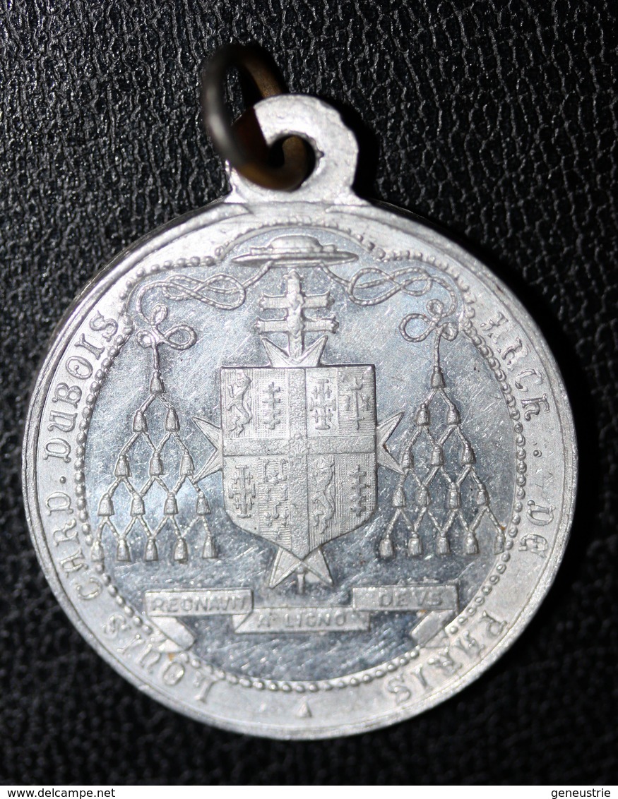 Beau Médaillon Pendentif Médaille Religieuse "Saint Louis Roi De France"- Card. Dubois, Né à St Calais - Religion & Esotérisme