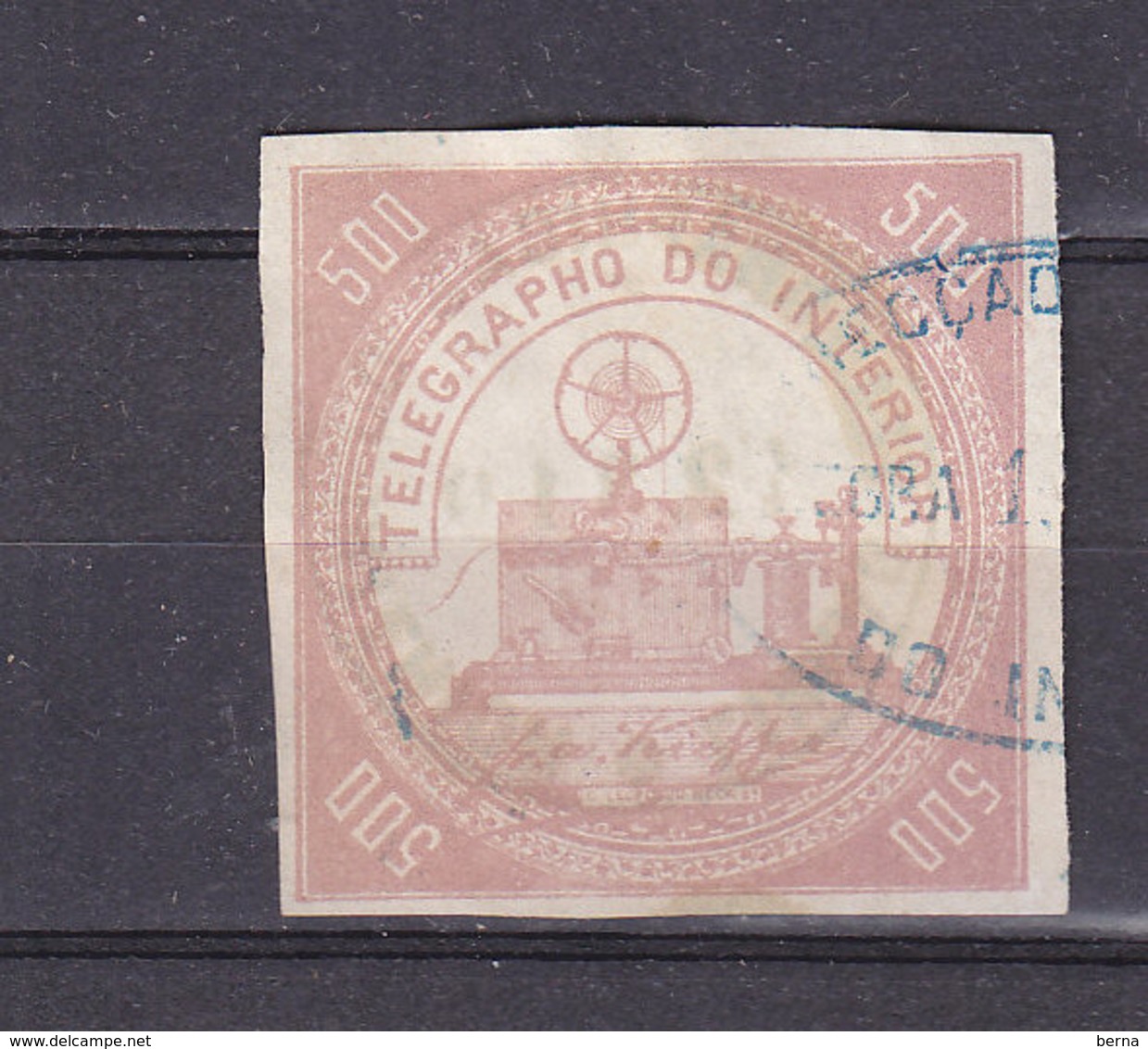 BRESIL TELEGRAPHO 2 USED WITH CANCELLATION AT REVERSE SCARCE - Telegraph