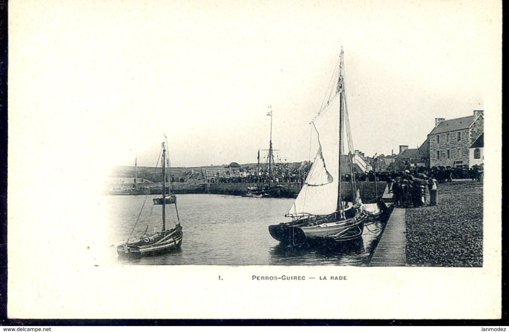 Dpt 22 Perros-Guirec La Rade Ca 1899 Karten Bost No1 - Perros-Guirec