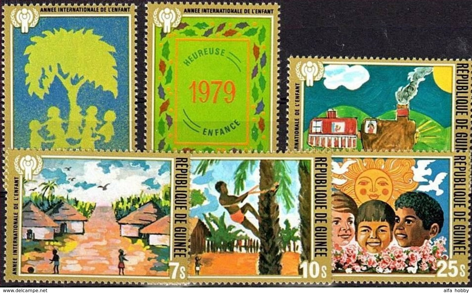 Guinea 1979, The International Year Of The Child, 6 Stamps - Other & Unclassified