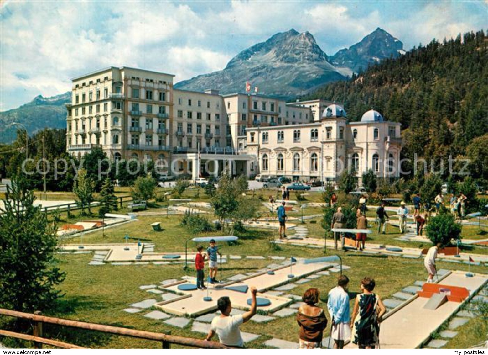 13353977 St_Moritz_Bad_GR Hotel Reine Victoria Minigolfplatz St_Moritz_Bad_GR - St. Moritz