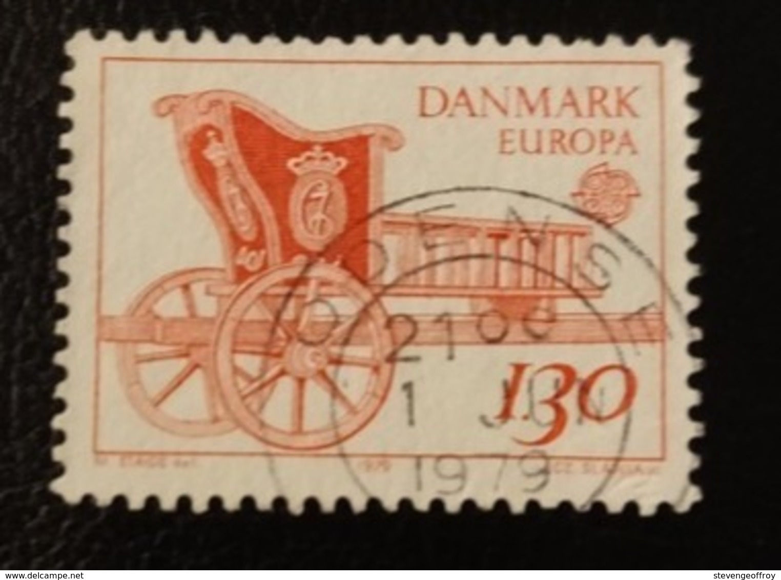 Danemark 1979 DK 687 Letter Mail Cariole Attelage De Chevaux | C.E.P.T. / Europa | Unions Postales | Véhicules - Oblitérés