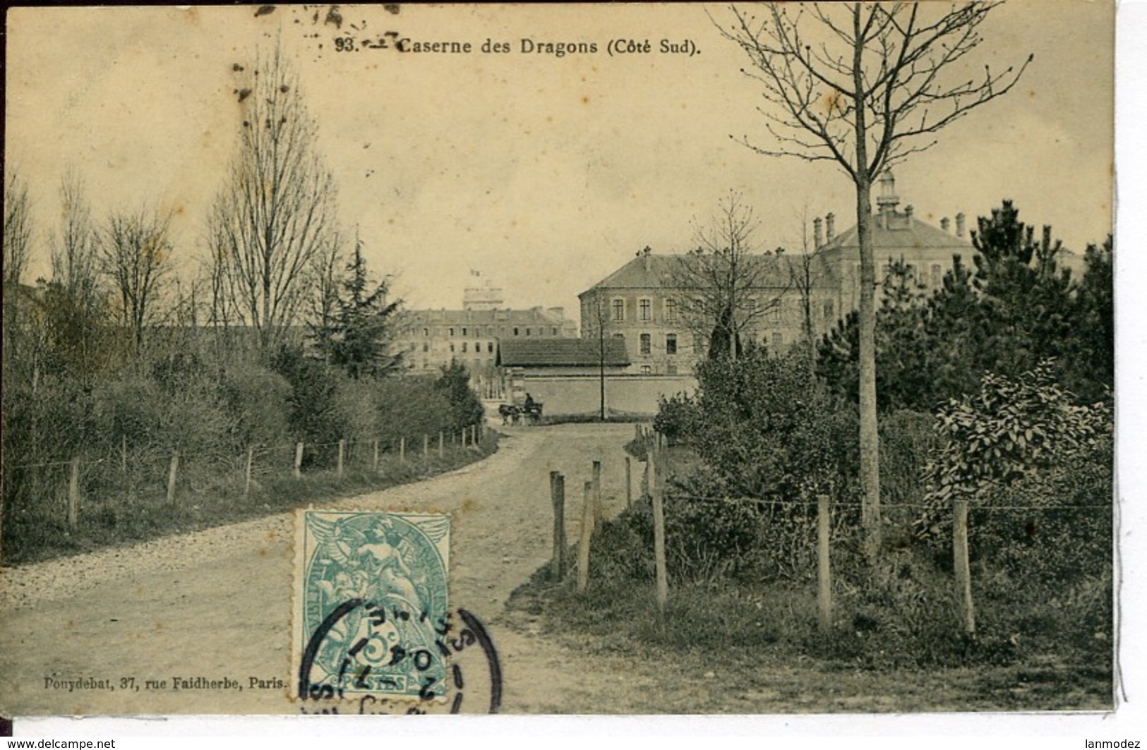 Dpt 94 Vincennes Caserne Des Dragons Cote Sud  1904 EV BE - Autres & Non Classés