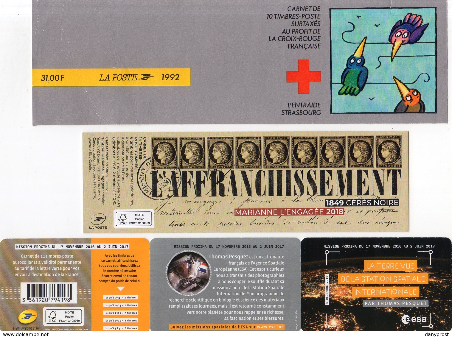 FRANCE 1992-2020 / LOT DE 12 BANDES CARNET VIDES.........TOUS THEMES - Blokken & Postzegelboekjes