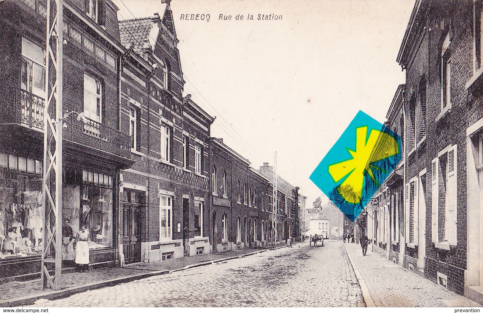 REBECQ - Rue De La Station - Carte Circulé En 1913 - Rebecq