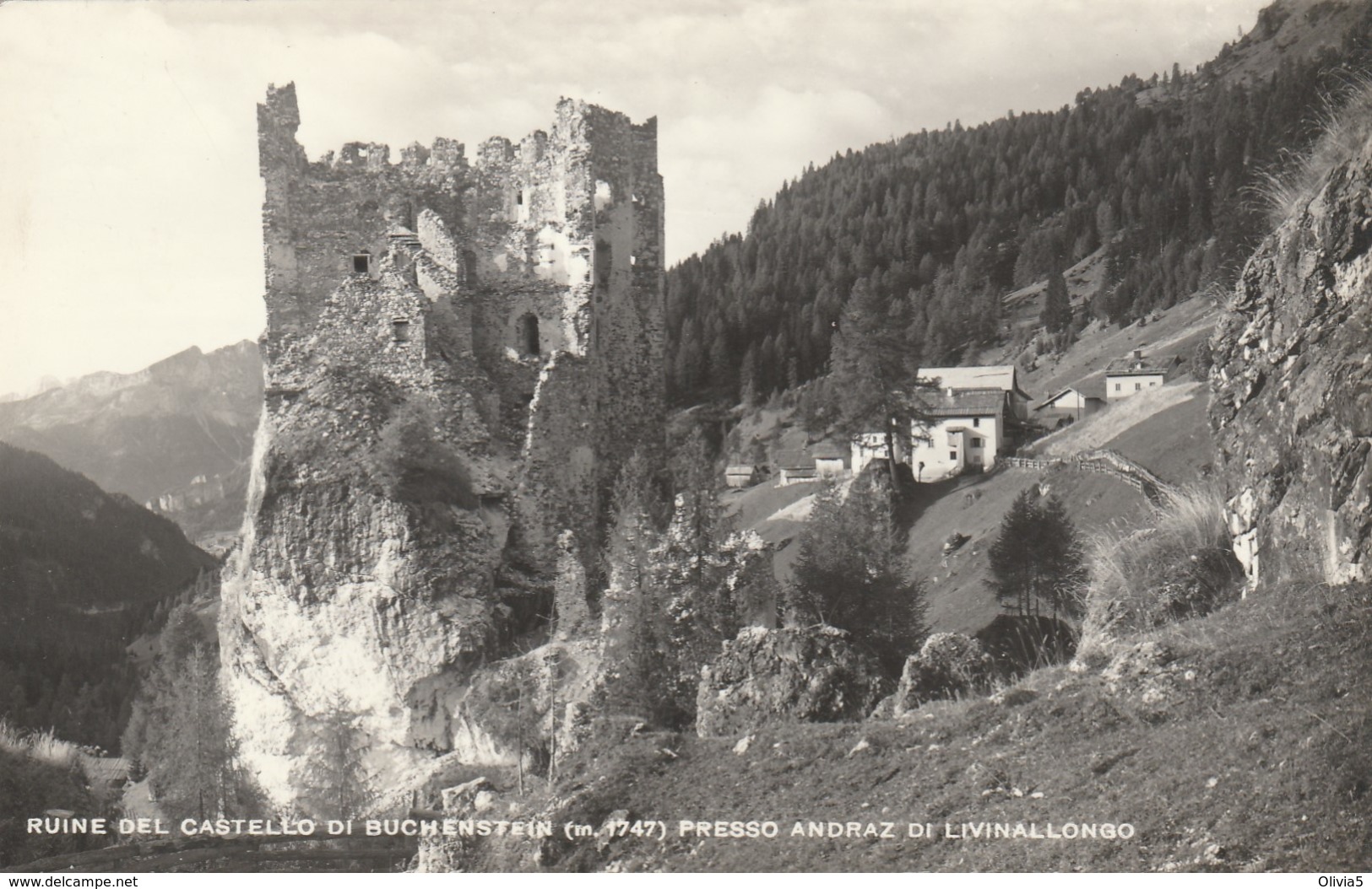 RUINE DEL CASTELLO DI BUCHENSTEIN PRESSO ANDRAZ DI LIVINALLONGO - Belluno