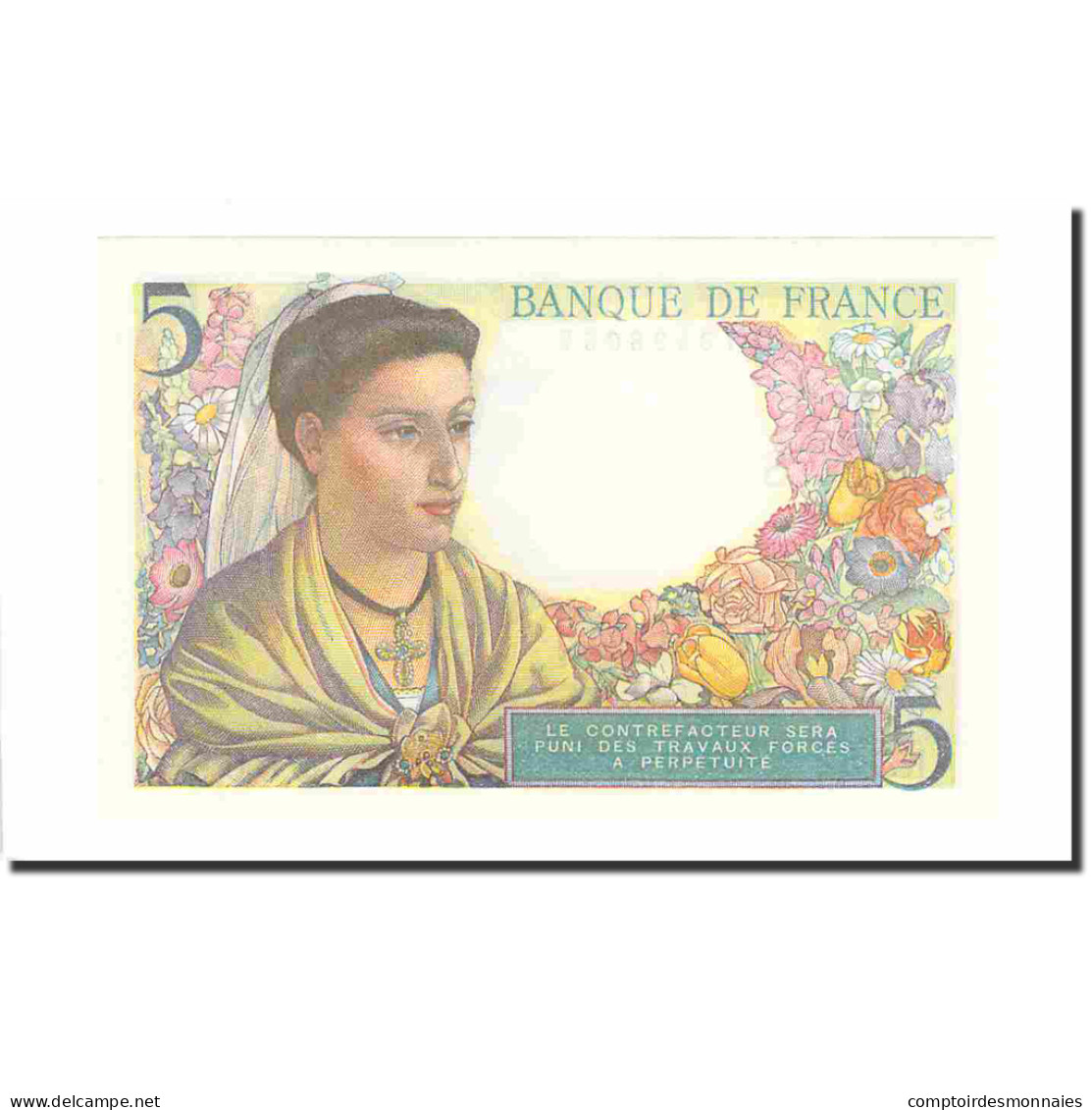France, 5 Francs, Berger, 1947, 1947-10-30, NEUF, Fayette:5.7a), KM:98b - 5 F 1943-1947 ''Berger''