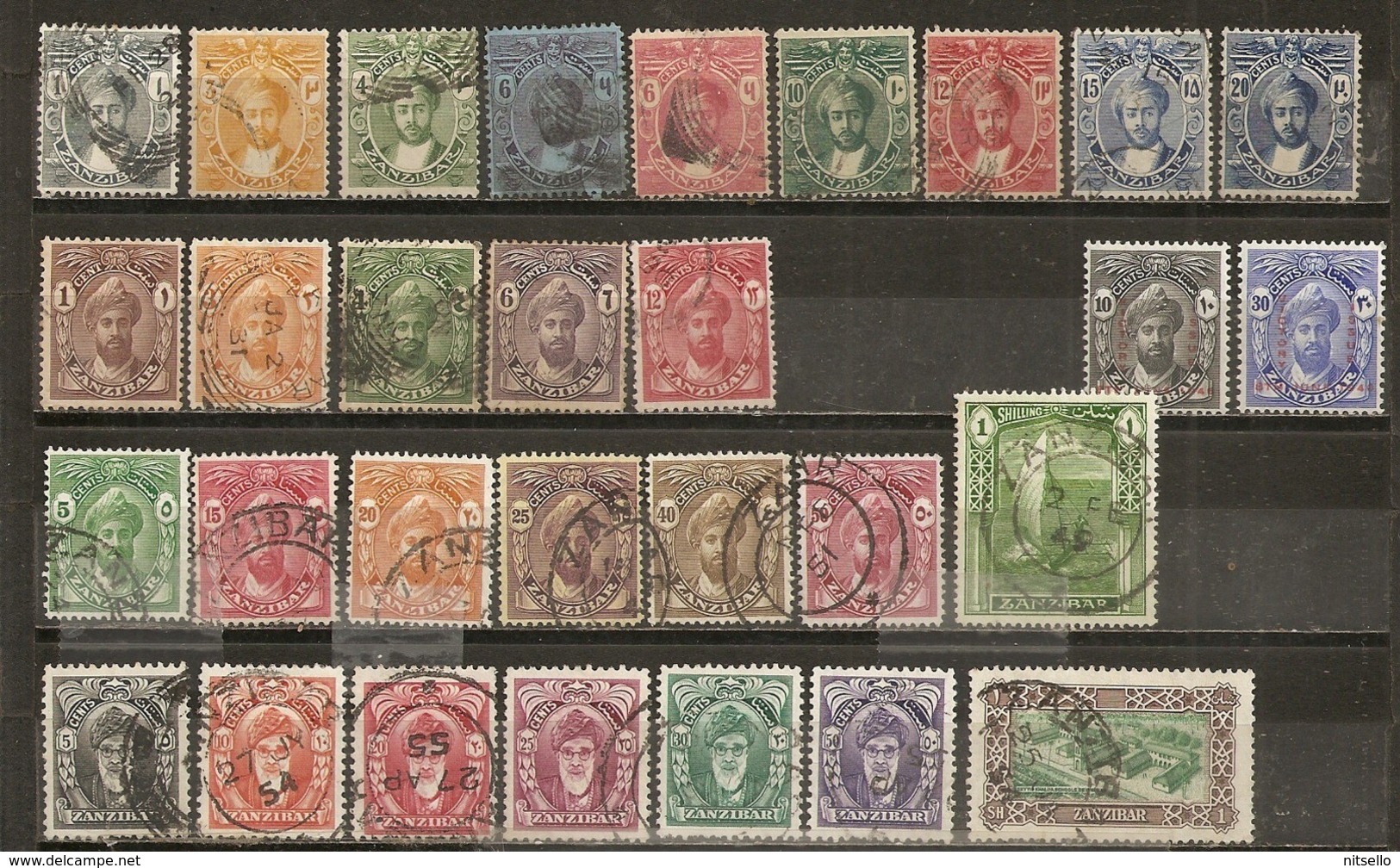 LOTE 2219   ///  (C265) ZAMZIBAR 1913/1952 Sultans Collection Obl   ¡¡¡ OFERTA - LIQUIDATION !!! JE LIQUIDE !!! - Zanzibar (...-1963)