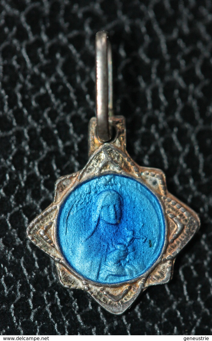 Pendentif Médaille Religieuse Argent 800 "Sainte Thérèse De L'Enfant Jésus / Lisieux" Religious Medal - Religion & Esotérisme