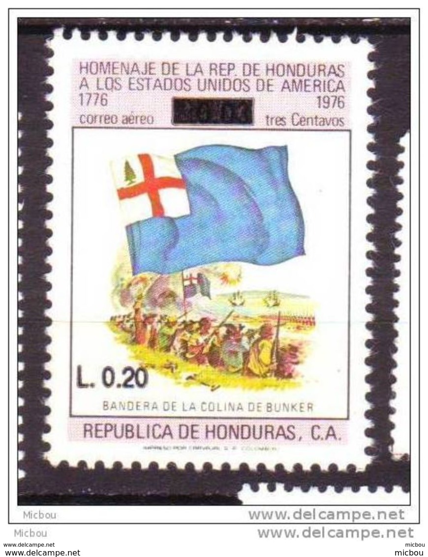 ##10, Honduras, Militaria, Drapeau, Flag, Surimpression, Overprint - Honduras