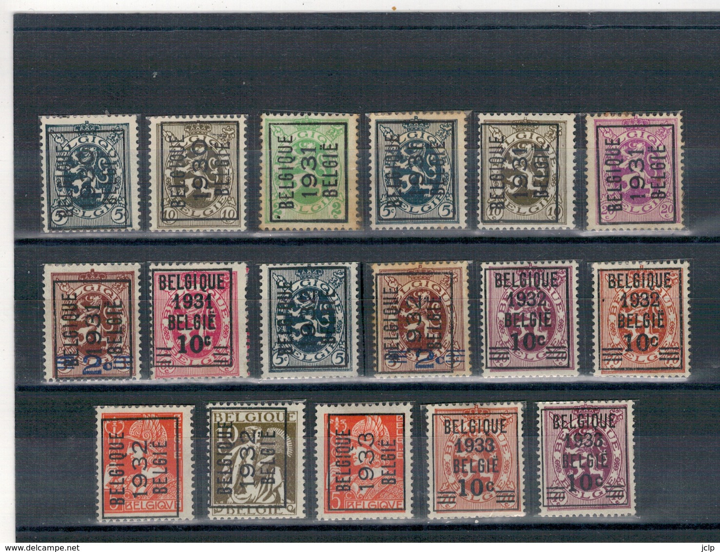 1930 - 31-32-33  -  Préoblitérés  BELGIQUE - BELGIE - Typos 1929-37 (Lion Héraldique)