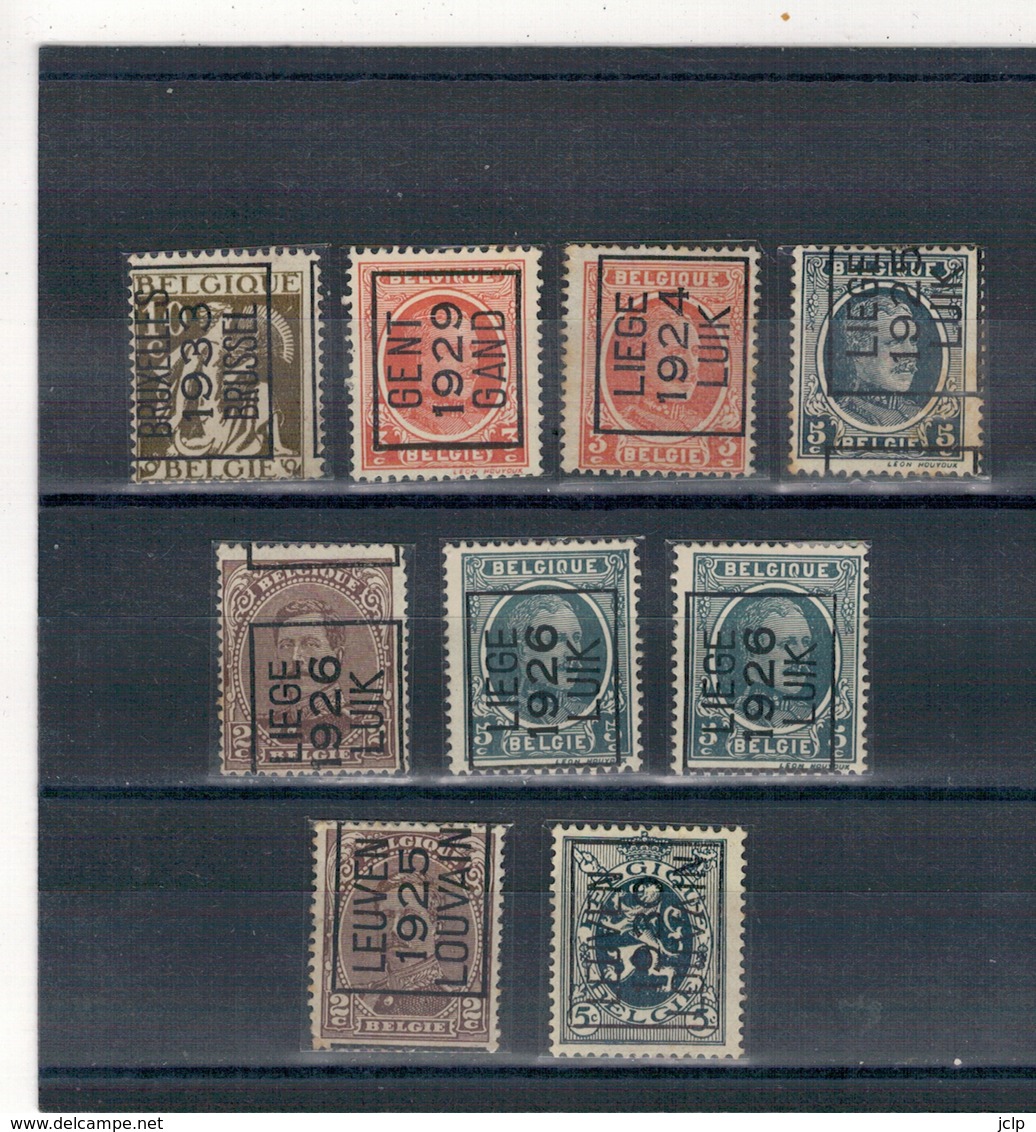 1924 - 25-26-29-   Préoblitérés  DIVERS - Roulettes 1920-29