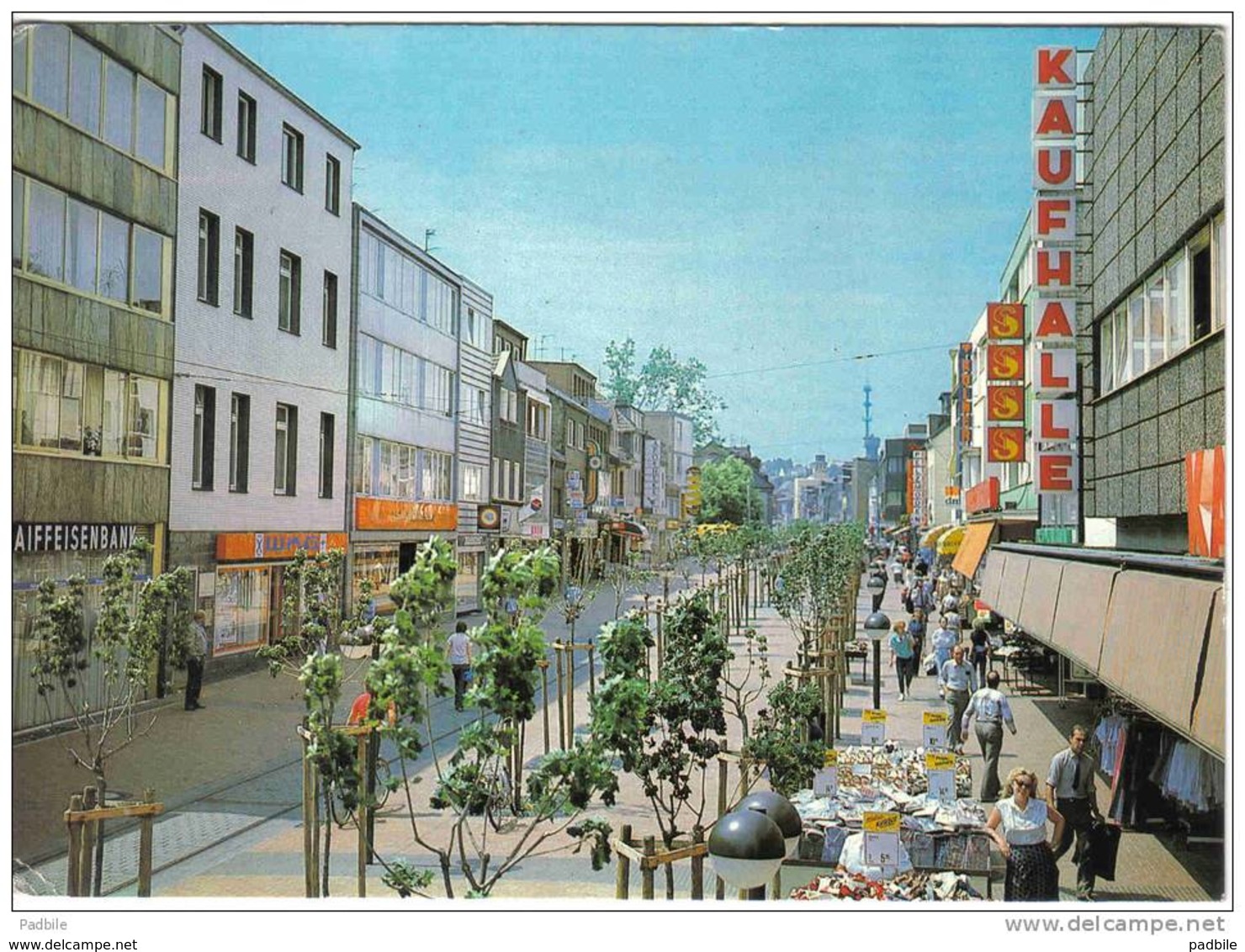 Carte Postale Allemagne  Stadt Frechen  Hauptstrasse Trés Beau Plan - Frechen