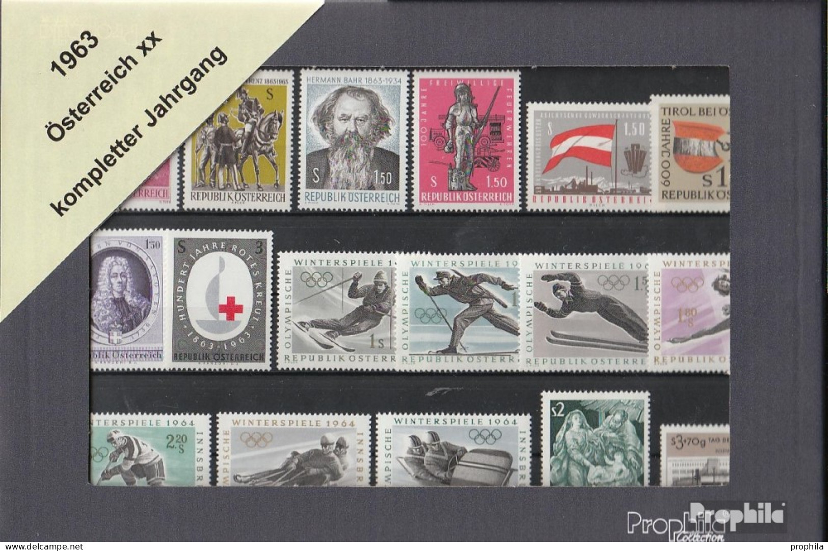 Österreich 1963 Postfrisch Kompletter Jahrgang In Sauberer Erhaltung - Ganze Jahrgänge