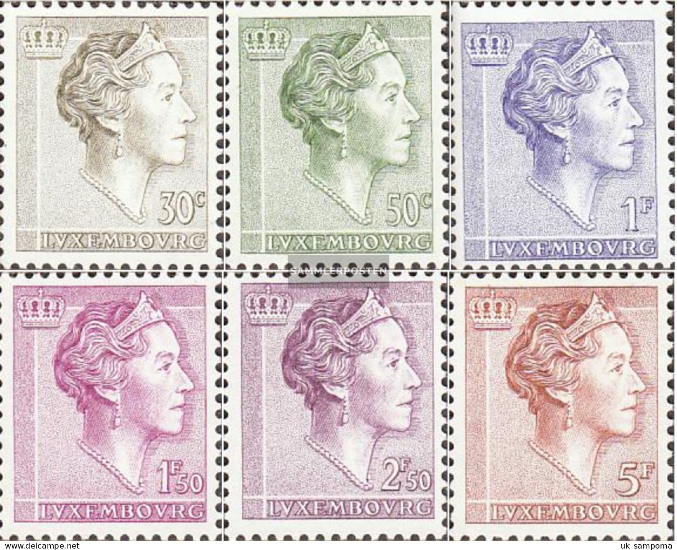 Luxembourg 623-628 (complete Issue) Unmounted Mint / Never Hinged 1960 Grossh. Charlotte - Unused Stamps