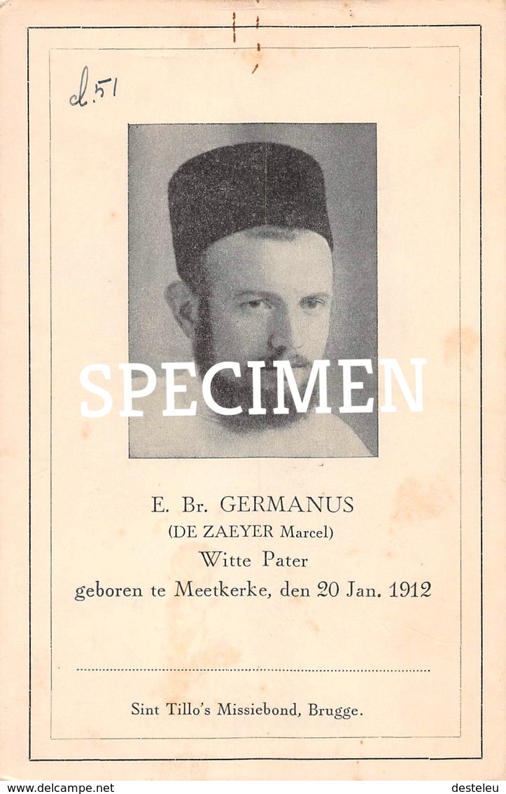 E. Br. Germanus - De Zaeyer Marcel - Meetkerke - Zuienkerke