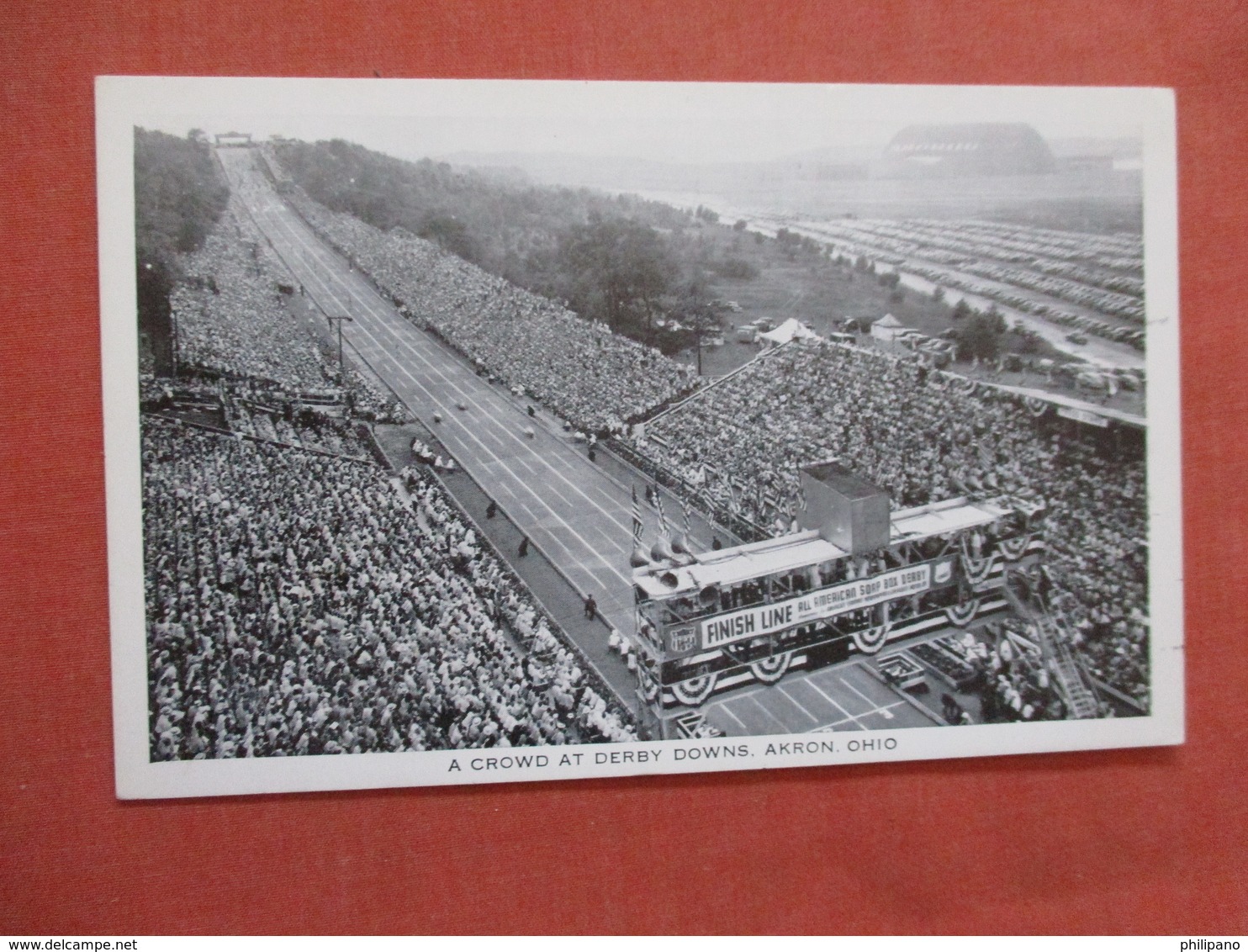 Crowd At Derby Downs Ohio > Akron   Ref 3904 - Akron