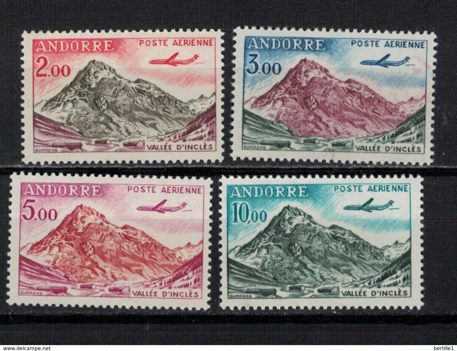 ANDORRE         N°  YVERT   PA 5/8   NEUF SANS  CHARNIERES - Airmail