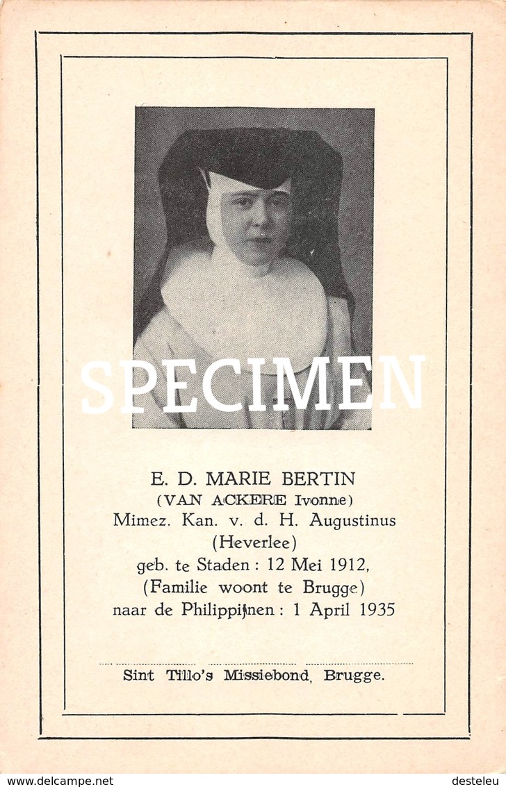 E.D. Marie Bertin - Van Ackere Ivonne - Staden - Staden