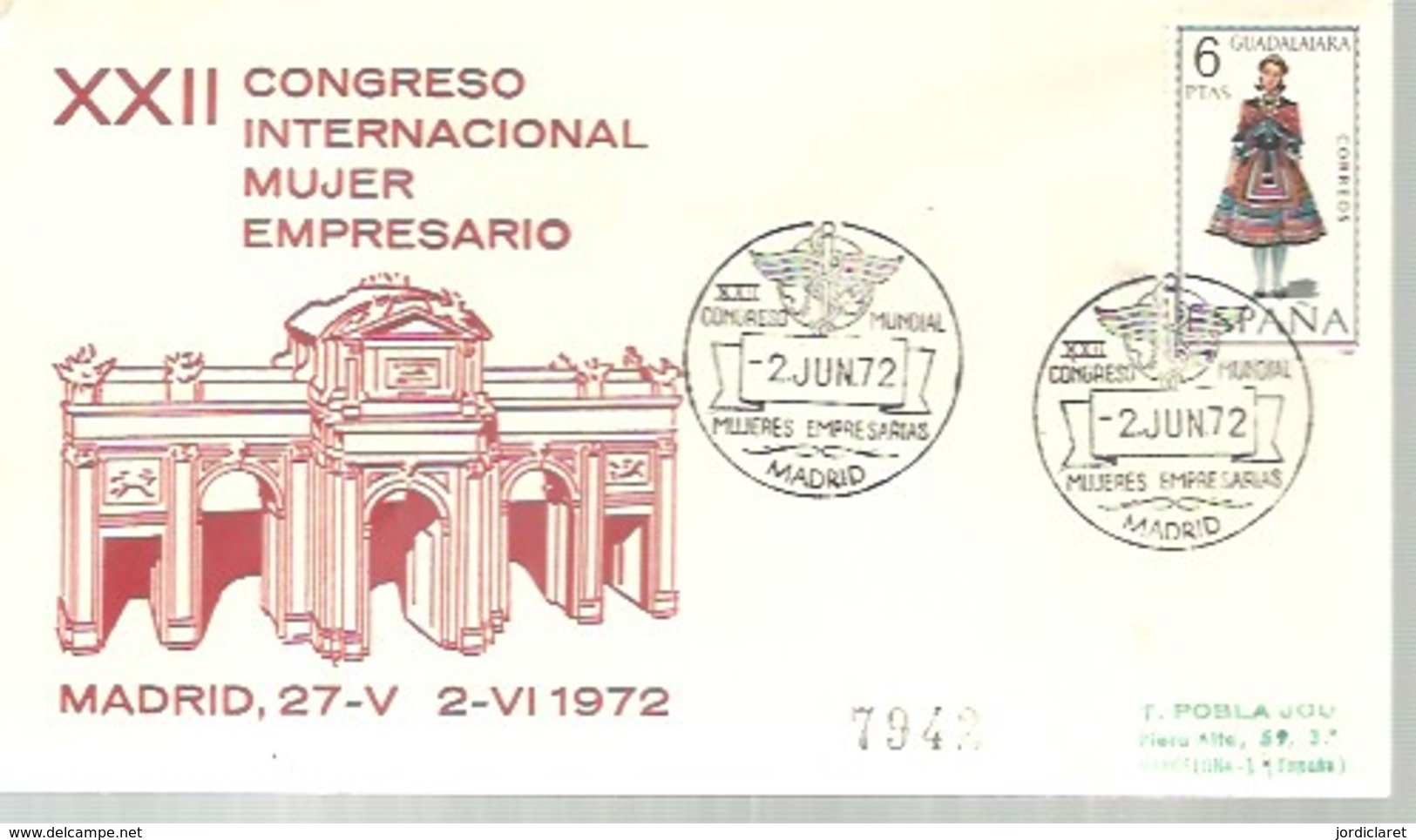 MATASELLOS 1972 MADRID - Cartas & Documentos