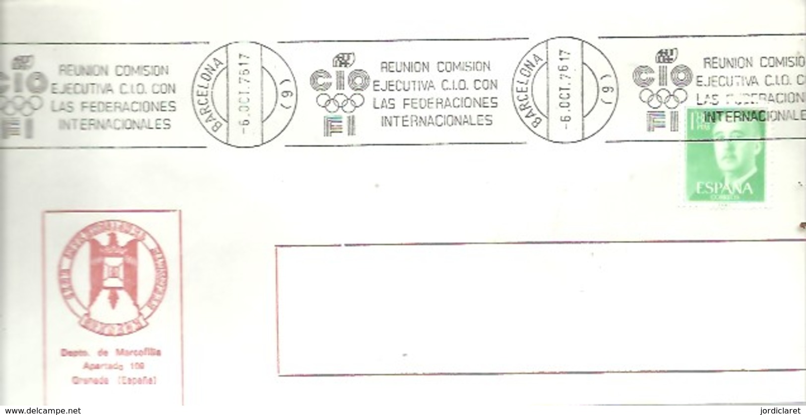 MATASELLOS 1976 BARCELONA - Cartas & Documentos